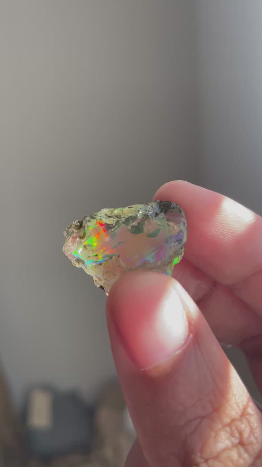 Baby Rainbow Ethiopian water opal 🌈